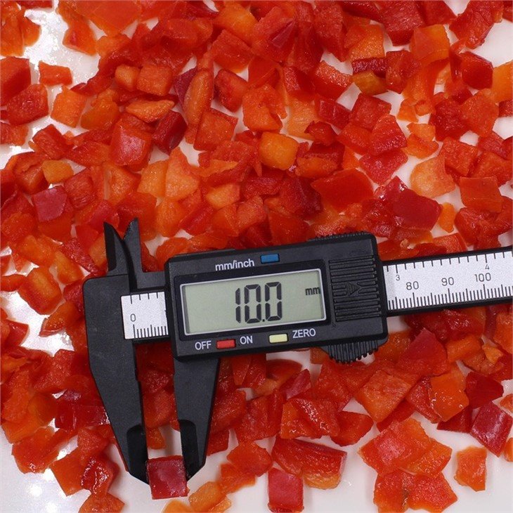 frozen red pepper dice