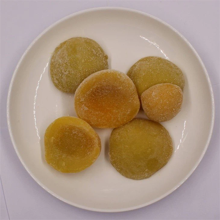 frozen yellow peach juicy
